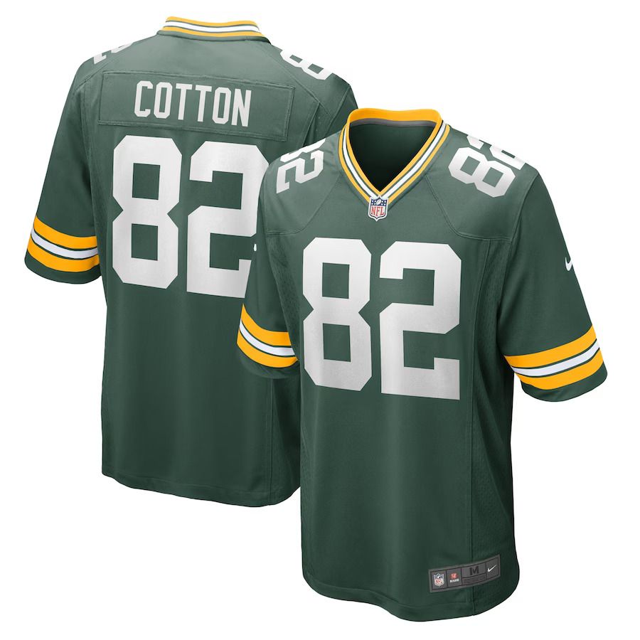 Men Green Bay Packers #82 Jeff Cotton Nike Green Home Game Player NFL Jersey